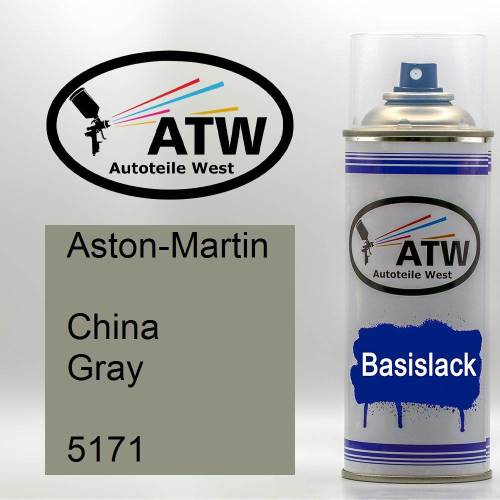 Aston-Martin, China Gray, 5171: 400ml Sprühdose, von ATW Autoteile West.